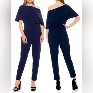ALEXIA ADMOR Athena Draped Off-Shoulder Jumpsuit